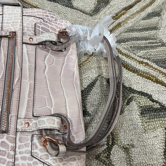 💕 Kooba gorgeous light pink rose gold handcrafted leather xlarge satchel nwot💕 - Picture 8 of 16